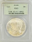 1923 Peace Silver Dollar MS63 PCGS