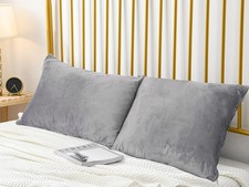 Velvet Standard Pillow Cases Pillowcases with Hidden Zipper,Soft and Cozy, Zi...