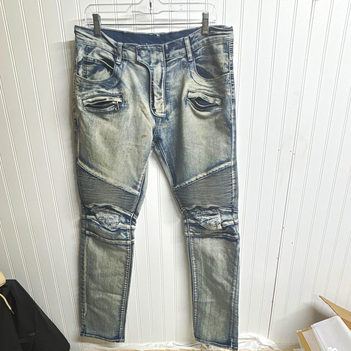 Balmain Regular 34 Size Jeans Biker for Men for sale | eBay