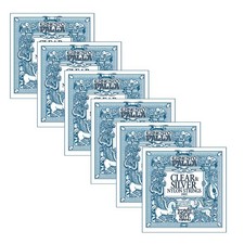 6 Ernie Ball 2403 Ernesto Palla Nylon Classical Clear-Silver Medium Strings Sets