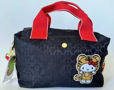 Kipling x Hello Kitty Kala Mini Handbag Tote Year Of The Tiger Black Cute New