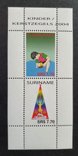 2004 SURINAME NETHERLANDS SHEET CHRISTMAS XMAS KERST CHILD WELFARE VF MNH
