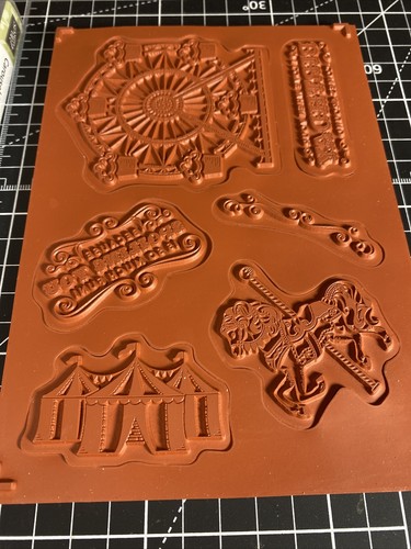 Stampin' Up Carrusel Cumpleaños Adhesivo Set de Sellos Circo Tienda Caballo Juego de 6 Piezas - Imagen 5 de 20
