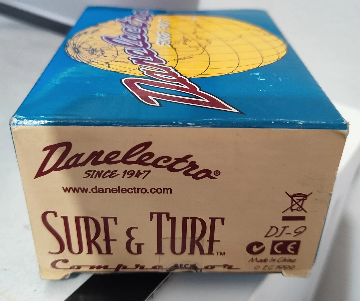 Danelectro DJ-9 SURF & TURF COMPRESSOR Effects Pedal.