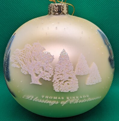 2003 Thomas Kinkade Brushworks BLESSING OF CHRISTMAS Ornament w Box 