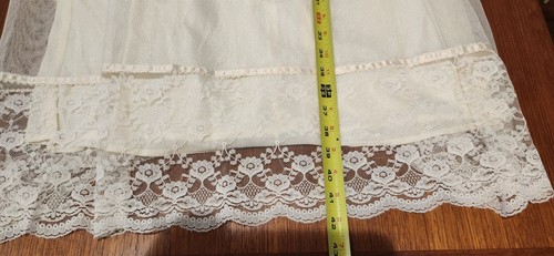 Vintage Girls Burgundy Velvet Lace Dress Jenny Annie Dots Size 14 USA Victorian - Picture 10 of 13