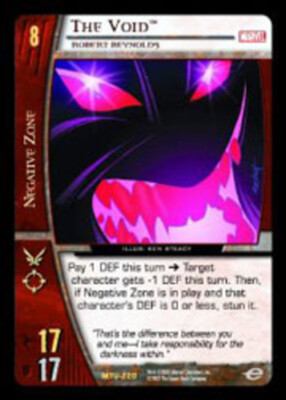VS System: The Void, Robert Reynolds [Played] Marvel Team-Up TCG CCG Classic Mar