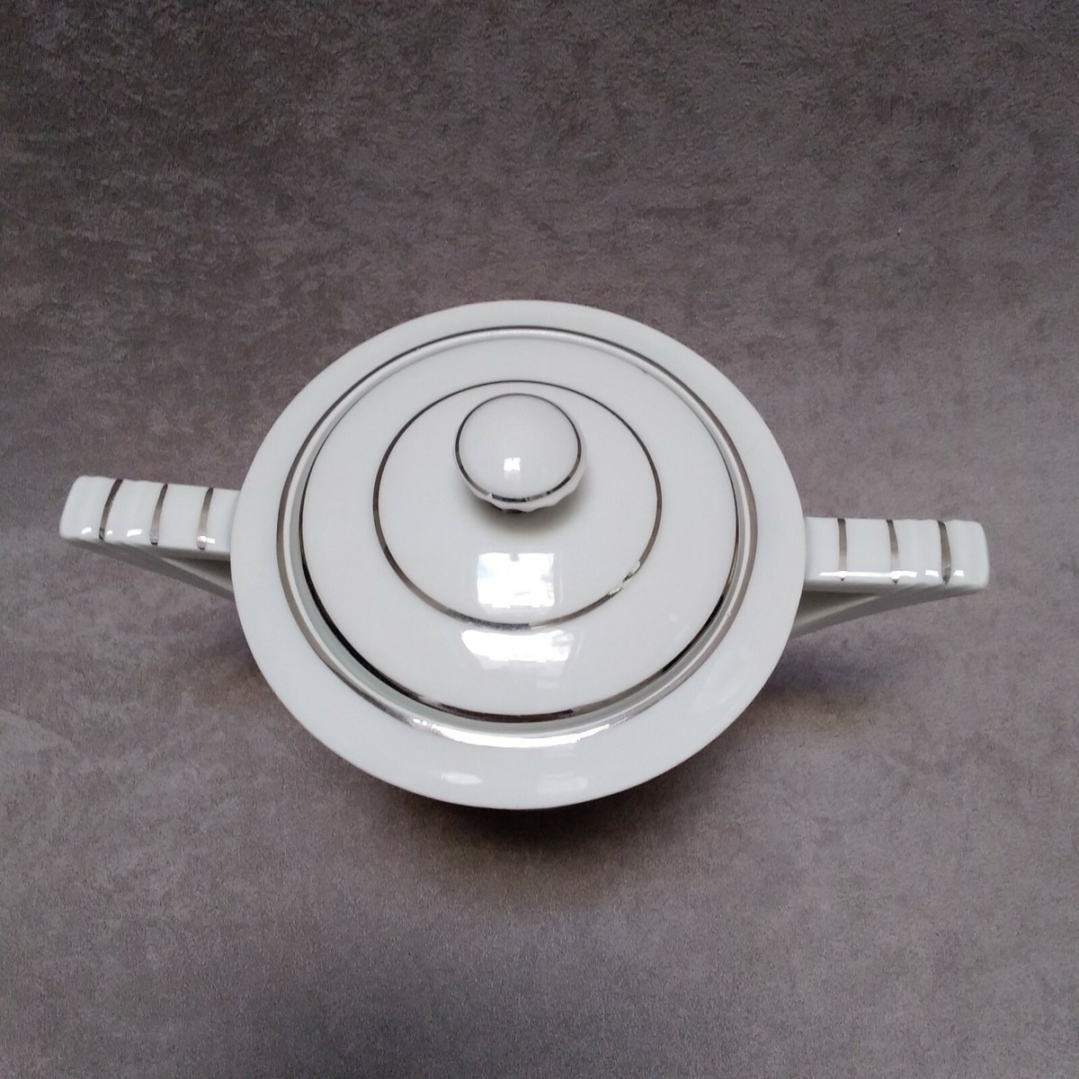 POUPEE / DINETTE Sucrier / Pot A Lait / Theiere En Porcelaine De Paris