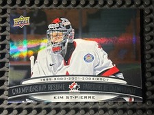2023-24 UD Tim Hortons Legends Championship Resume Kim St-Pierre Canada #CR-14