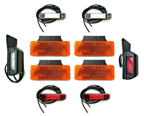 10x LED Umrissleuchte Seitenleuchte  Begrenzungsleuchte für Lieferfahrzeuge SET - Bild 1 von 24