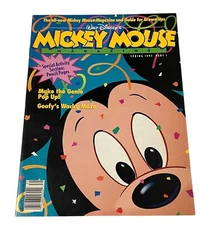 Walt Disney's Mickey Mouse Magazine Spring 1993 Part 1 Special Pencil Pages Vtg