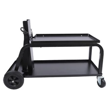 Rolling Welding Cart 2-Tier Welding Cart Welder with Upgraded Wheels Portable