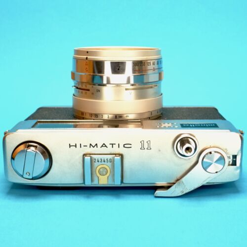 Minolta Hi-Matic 11 Rangefinder Rebuilt Ready To Shoot! 45mm 1.7 Lens Refurbshed - Picture 4 of 10