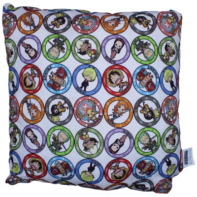 Strohhut-Piratenbande (ohne Jinbei) aus One Piece, weiß Kissen 38x38 cm, neu von