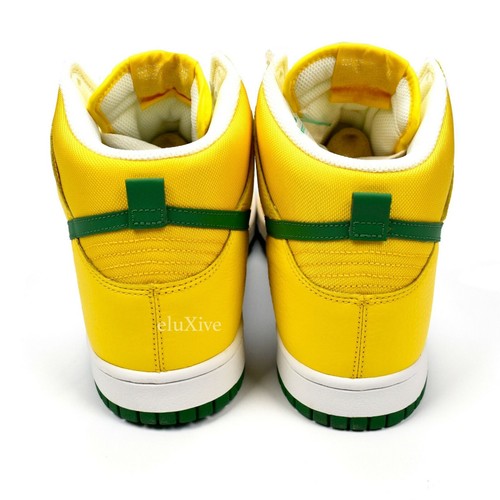 NWT Nike Dunk High Pine Green Varsity Maize White Packers 10 Mens 2008 AUTHENTIC - Picture 8 of 12