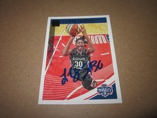 LATOYA SANDERS SIGNED AUTOGRAPHED 2019 PANINI WNBA CARD # 48 WASHINGTON MYSTICS