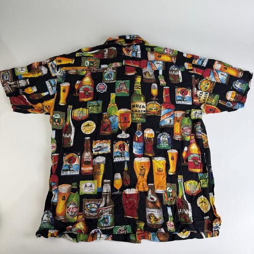 Cactus Black Label Men Large Hawaiian Beer Shirt-Phenomenal BEER MADE IN HAWAII - Picture 2 of 3