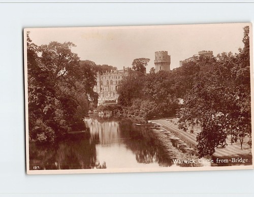 AK Warwick Castle von Bridge Warwick England