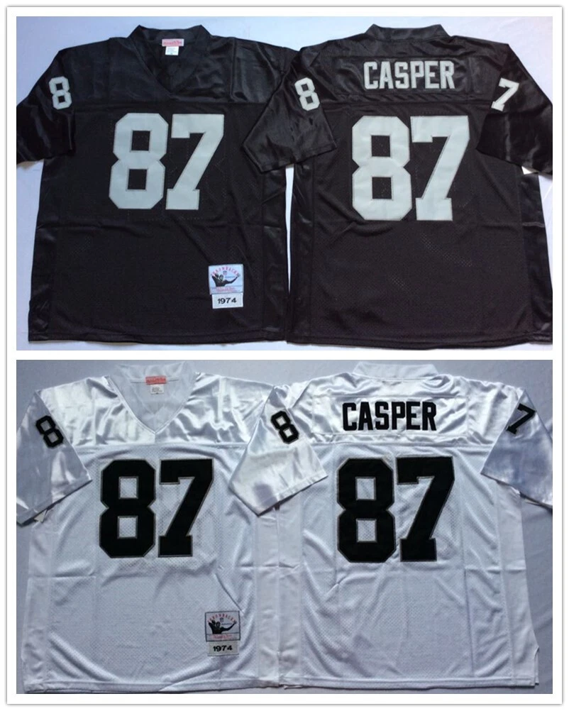 Vintage Dave Casper 87 Oakland Raiders Throwback Stitched Jersey