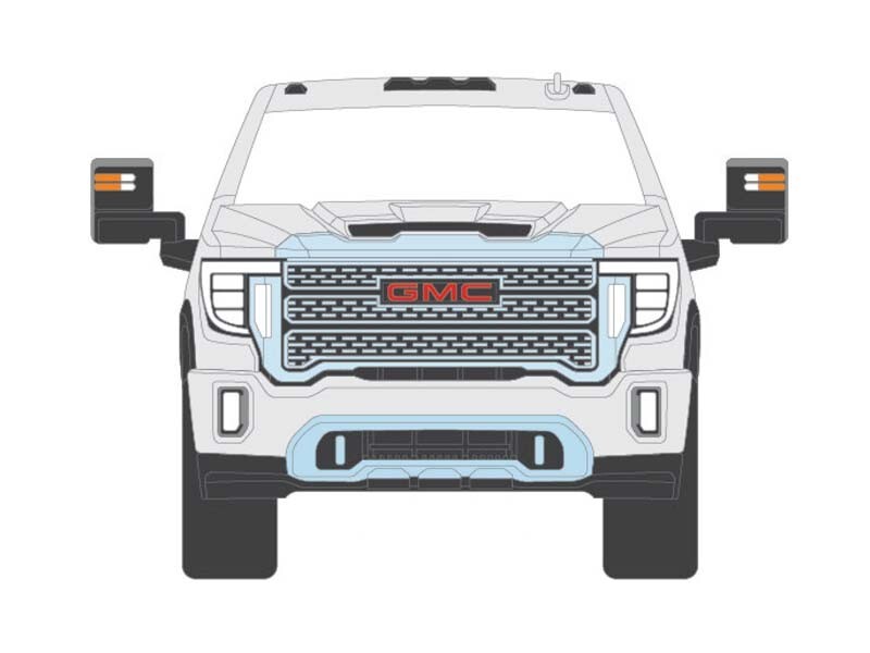 2022 GMC Sierra 2500 Denali - White 1:64 Scale Model