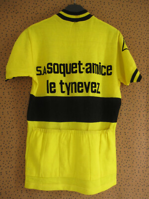 Maillot Cycliste Vintage ESB Soquet Amice Le Tynevez - Acrylique Années 70 - Taille M