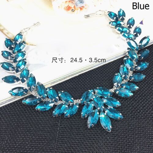 Shiny Crystal Rhinestone Short Chain DIY Costume Collar Waist Decor Trim Sewing - Picture 18 of 24