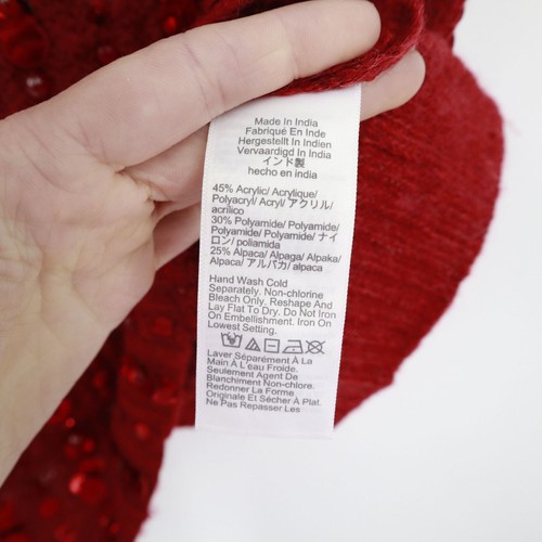 J. Crew Alpaca Sweater Tank Womens M Red Fairy Grunge Elevated Basic NWT - Picture 5 of 14