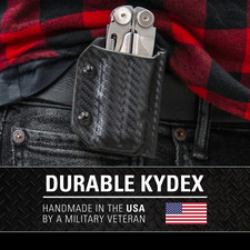 Clip & Carry Kydex Multitool Sheath fits Leatherman WAVE / WAVE+ PLUS - USA Made