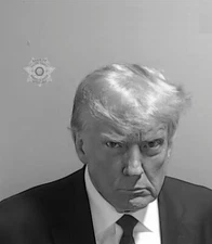 Donald Trump Mugshot Black & White POSTER PICTURE PHOTO PRINT BANNER 14754