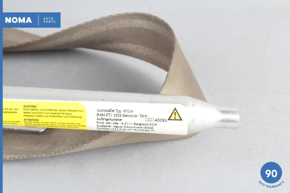 98-03 Jaguar XJ8 Super V8 VDP X308 retractor de cinturón de seguridad delantero izquierdo AEK OEM Foto 2 de 4