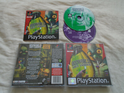 Oddworld Abes Exoddus PS1 (KOMPLETT) Black Label Sony PlayStation Exodus Selten