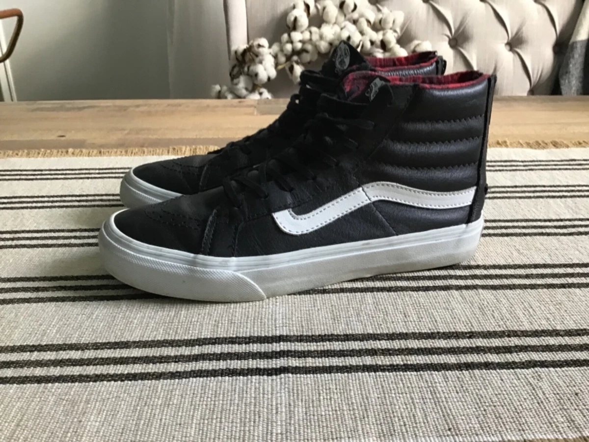 gewicht Patch Begin VANS Sk8-Hi Slim Zip High Top Sneakers Mens Size 6.5 Womens 8 Plaid | eBay