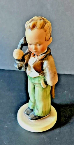 1950-1955 Hummel by Goebel 124/0 "Hello" Porcelain Figurine TMK-2 Full Bee