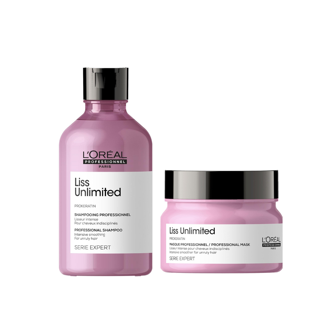 L'Oréal Professionnel Liss Unlimited Shampoo & Mask - 300ml+