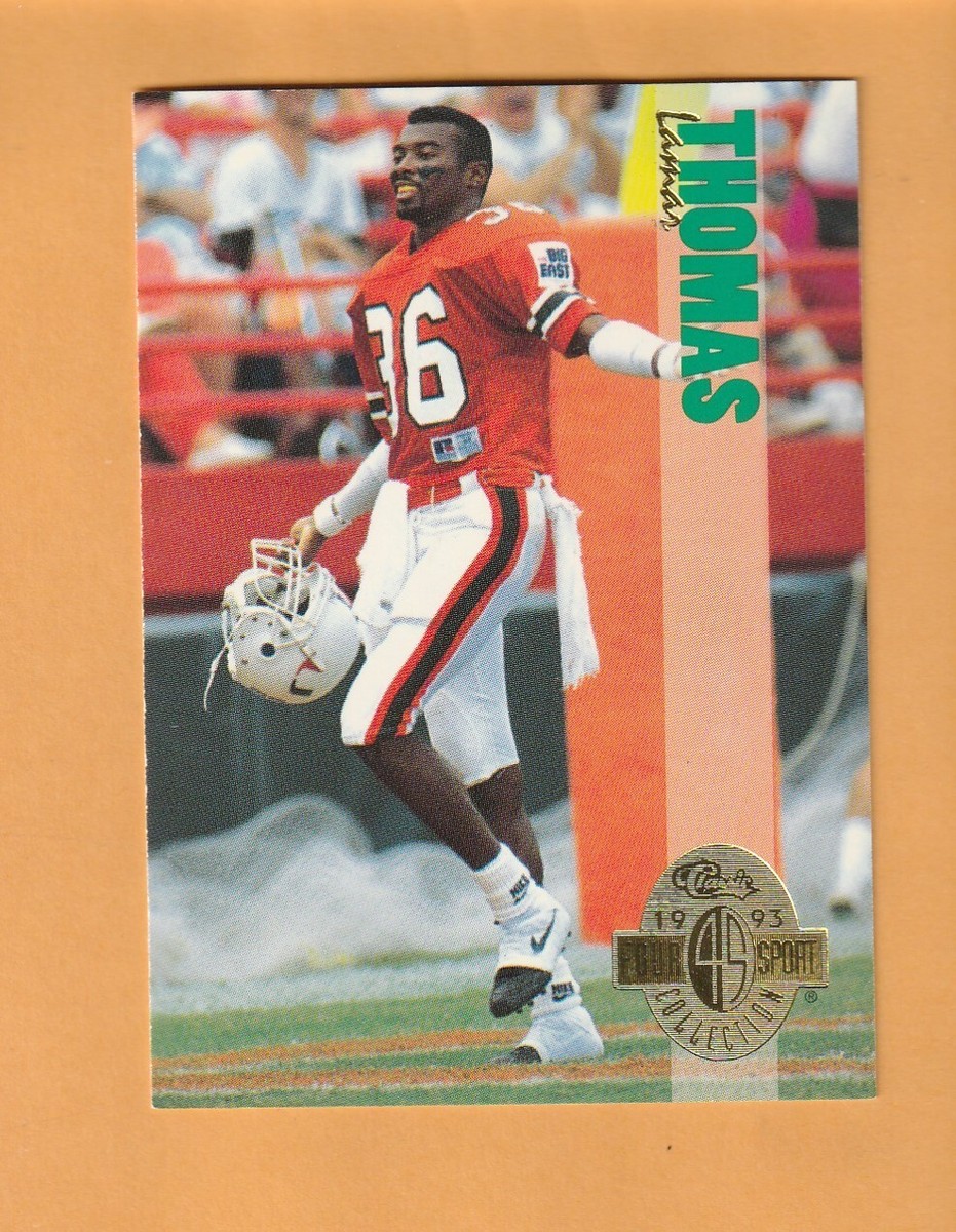 Lamar Thomas Miami Hurricanes 1993 Classic Four Sport #140