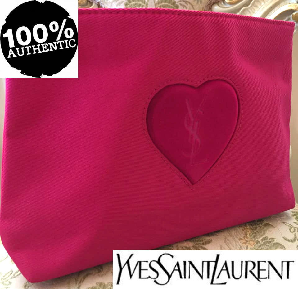SAINT LAURENT BORSA 100% AUTENTICA edizione limitata YSL COUTURE BEAUTY MAKEUP pochette sera firma