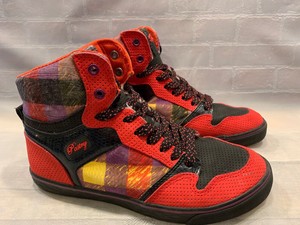 red pastry shoes