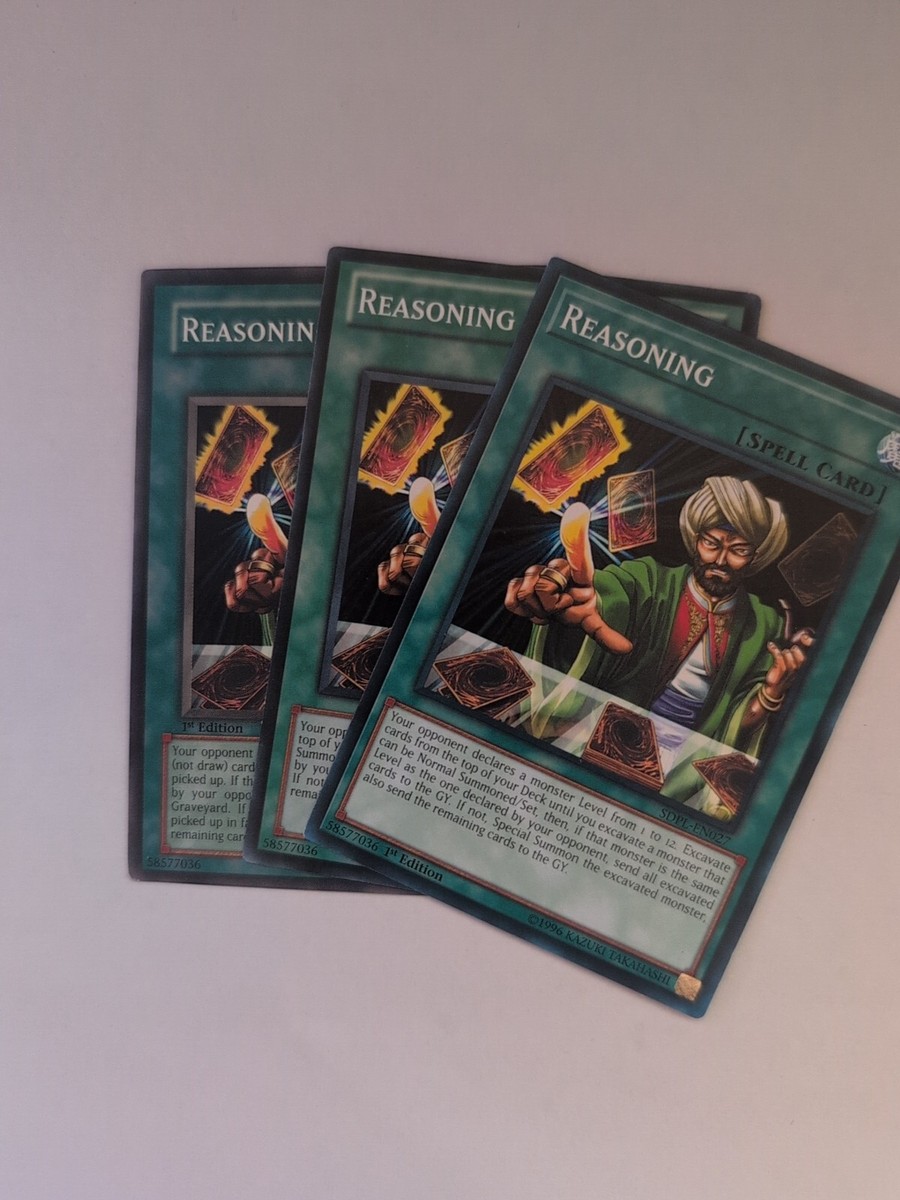 Yu-Gi-Oh! 3X Reasoning Various Sets 1st/Unl Edition Common Yu-Gi-Oh! 3X Reasoning Various Sets 1st/Unl Edition Common