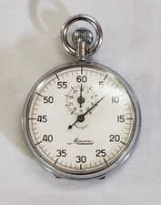 Vtg Minerva Swiss Stop Watch Working