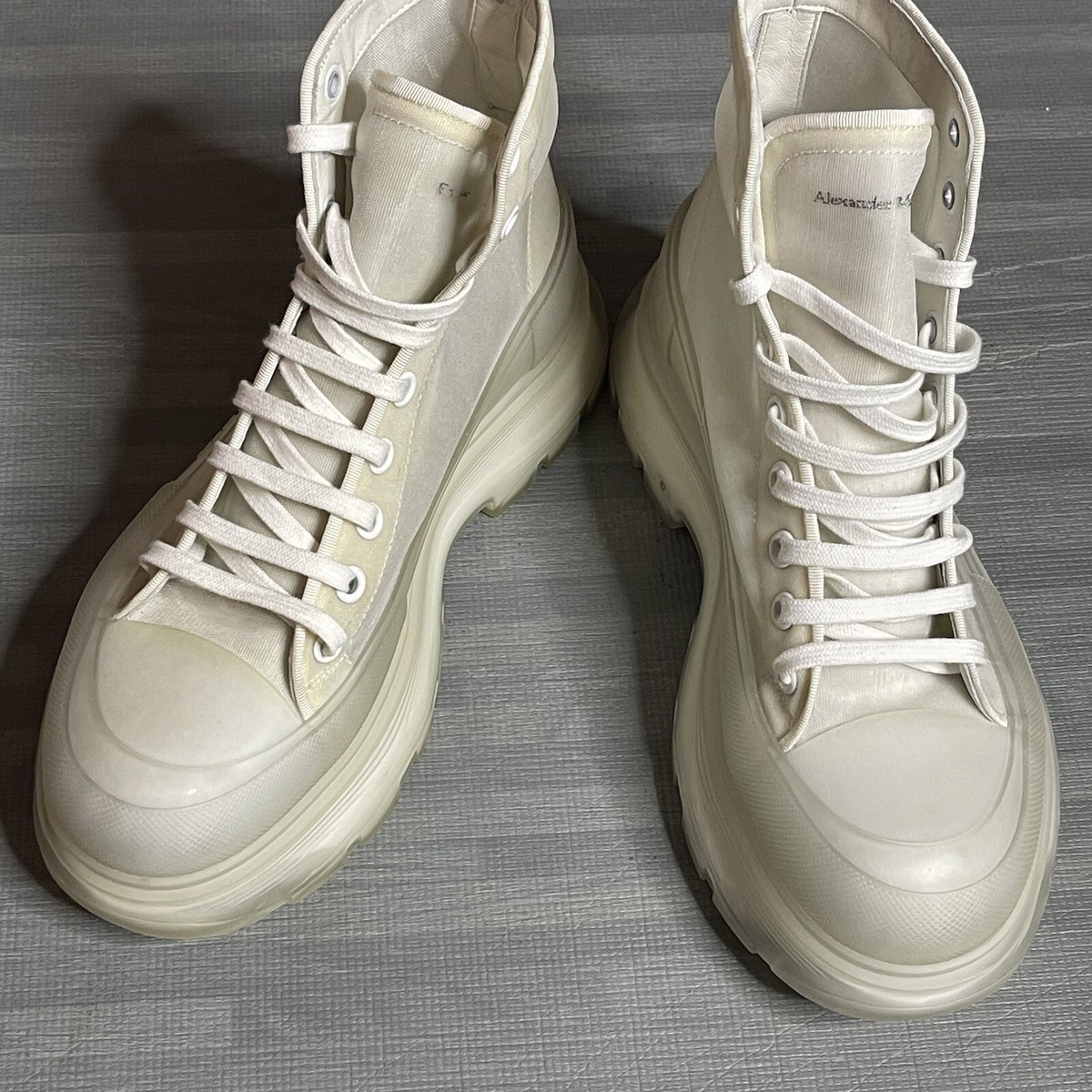alexander mcqueen tread slick high top sneakers size 42 | eBay