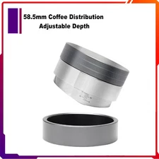 58.5mm Coffee Calibrated Distributor For 58mm Portafilters Adjustable Level Tool