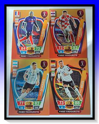 2022 Panini AdrenlynXL World Cup 2022 Qatar Trading Cards - Fans Favourite