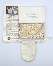 MCM Nylon Lace Bra Pouch Hide Money Jewelry "Your BOSOM FRIEND" w/ Box  Papers