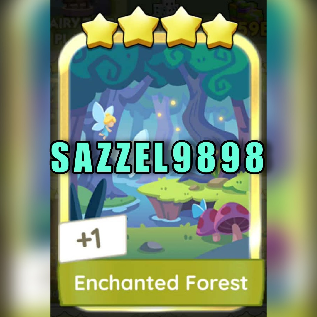 Enchanted forest 🌟🌟🌟🌟Golden Blitz Sticker monopoly_go FAST SENDING✅