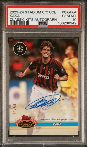 2023 Stadium Club Chrome UEFA Club Competitions Classic Kits Autographs Kaka 💎