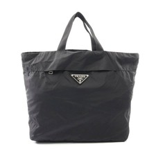Prada Nylon Tote Bag Women Black One Size