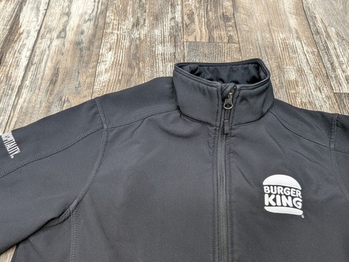 Burger King Jacket Unisex Small Black Full Zip Work Wear Durable Port Authority - Picture 17 of 22