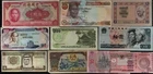 Mix Lot 85 - China, India-Coupon, Jamaica, Bangladesh, Ukraine - 9 Banknotes