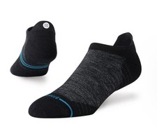 Stance Run Light Tab Performance Socks Black Unisex Size Small NWT