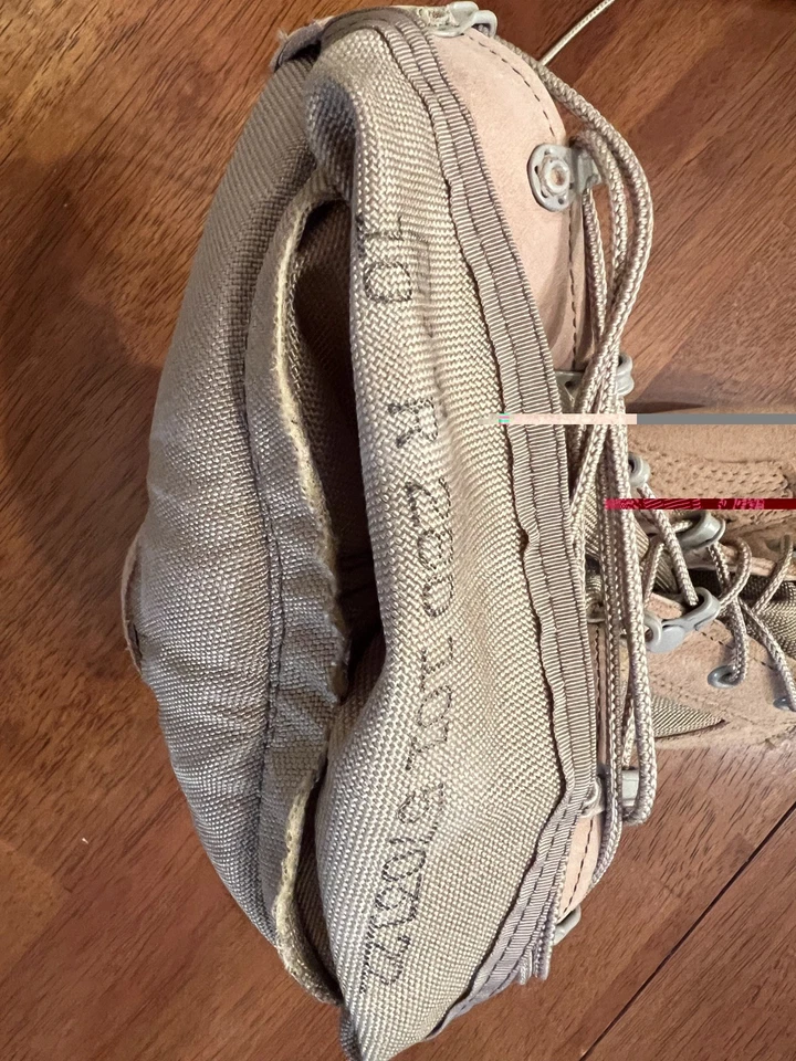 Belleville Botas Militares Clima Caliente Tipo 2 Bronceadas Combate Emitidas Para Hombres EE. UU. 10.0R Foto 4 de 4